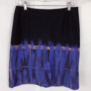 KENZO JEANS BLACK WATERFALL GLITTER MINI SKIRT